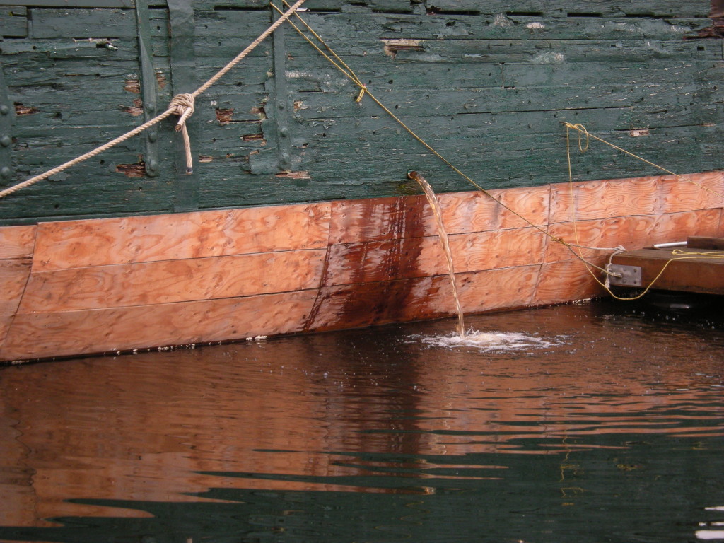 pumping bilge water